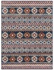 Rosalynn Navy/Multi-Color 5 ft. x 7 ft. Global Low Pile Area Rug - Appears New 