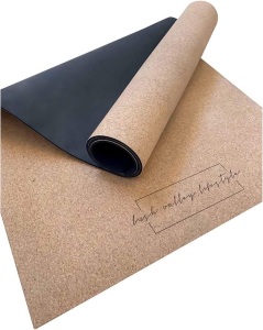 LUSH VALLEY LIFESTYLE Premium Cork Yoga Mat