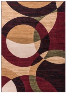 Dulcet Bingo Red 7'10" x 9'10"  Modern Geometric Area Rug - Appears New 