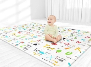 79" X 71" Waterproof Foldable Foam Floor Playmat for Toddlers