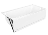 Bootz Industries Mauicast 60"&nbsp;Left Drain Rectangular Alcove Soaking Bathtub in White - Appears New&nbsp;