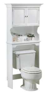 Hampton Harbor 30" Space Saver Over Toilet Cabinet in White - Appears New 