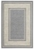 Ottomanson&nbsp;Ottohome Collection Contemporary Bordered Design Gray 3'3"&nbsp;x 5'&nbsp;Non-Slip Rubber Back Area Rug - Appears New&nbsp;