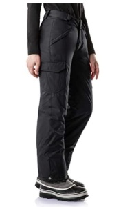 TSLA Women's Winter Snow Pants, Waterproof Insulated Ski Pants, Ripstop Snowboard Bottoms, Size Large, New with Tags