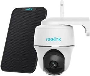 Reolink Argus Pan Tilt Wifi Security Camera with Solar Panel - Appears New 