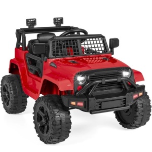 12V Kids Ride-On Truck Car w/ Parent Remote Control, Spring Suspension 