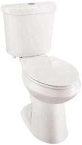 Glacier Bay 2-piece 1.1 GPF/1.6 GPF High Efficiency Dual Flush Elongated Toilet - Appears New 