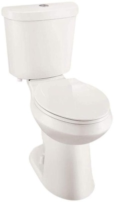 Glacier Bay 2-piece 1.1 GPF/1.6 GPF High Efficiency Dual Flush Elongated Toilet - Appears New 