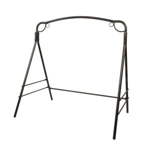 Outdoor Iron Art Swing Frame, Bronze  