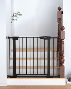 Cumbor 29.7"-40.6" Width Pressure or Hardware Mounted Auto Close Safety Baby Gate