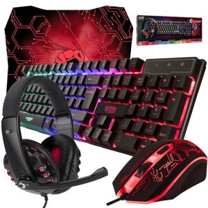 RX250 PC Gaming Essential Pack, Wired Keyboard, Mouse & Headphones