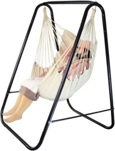 PIRNY Hammock Chair Stand, Include Hanging Indoor Swing, MAX Load 500 LBS