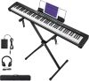 Starfavor Piano Keyboard 88 Keys, Semi-weighted, with Keyboard Stand, Sustain Pedal, and Carrying Case