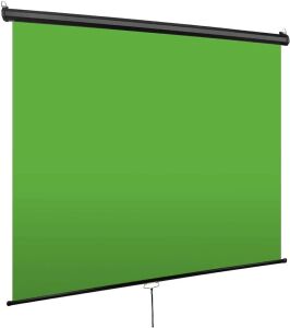 Excelimage Pull-Down Green Screen Backdrop 79" x 75" Auto-Locking 