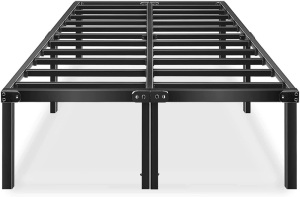 HAAGEEP 18" Platform Steel Queen Bed Frame No Box Spring Needed  