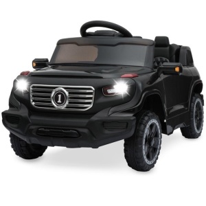 6V Kids Ride-On Car Truck Toy w/ RC Parent Control, 3 Speeds, Lights, Horn 