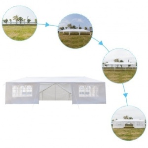 10'x30' Outdoor Canopy Party Wedding Tent White Pavilion 8 Removable Walls  