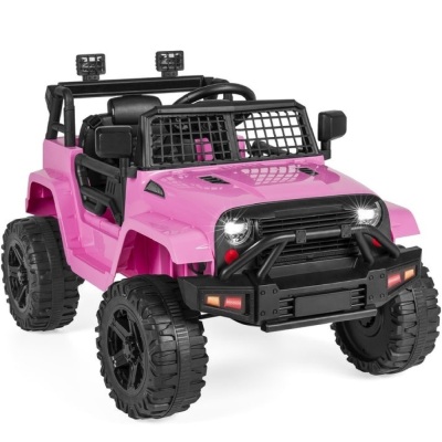 12V Kids Ride-On Truck Car w/ Parent Remote Control, Spring Suspension 