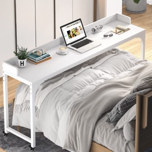 Tribesigns Overbed Table with Wheels