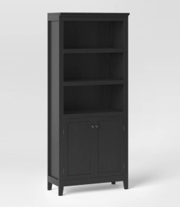 72" Carson 5 Shelf Bookcase with Doors