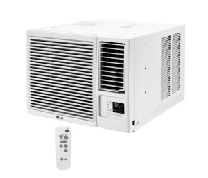 LG 18,000 BTU 230-Volt Window Air Conditioner LW1816HR with Cool, Heat and Remote in White