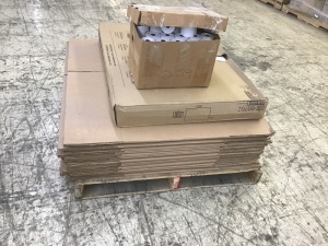 Pallet of Boxes & Printer Paper Rolls 