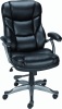 Staples Osgood Bonded Leather High-Back Manager's Chair Black  