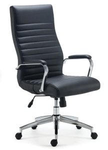 Staples Bentura Bonded Leather Managers Chair, Black