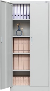 BESFUR 71" Metal Storage Cabinet with 4 Adjustable Shelves and Locking Doors