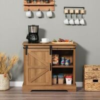 Sliding Barn Door Accent Storage Cabinet&nbsp;