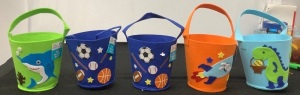 Lot of (5) Small Easter Buckets