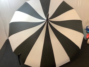 Black & White Colorblock Umbrella