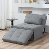 4 in 1 Multi Function Folding Ottoman Sleeper Bed - Light Frame Damage