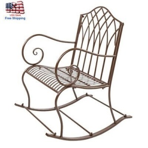 Set of 2 Outdoor Patio Rocking Chairs - Appear New 