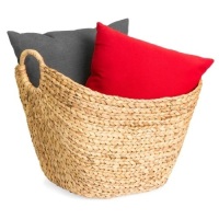 Large Multi-Purpose Seagrass Storage Basket w/ Handles 