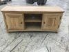 Solid Oak Entertainment Stand - Damage to Finish