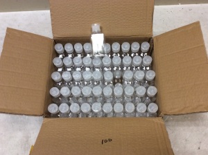 Case of (100) Small Hand Sanitizer Style Bottles - New