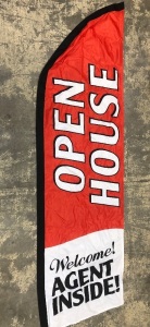 "Open House" Feather Flag