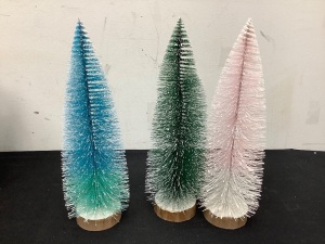 Case of (6) 12" Brushed Snowy Christmas Tree