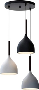 MZSUS 3-Light Pendant Hanging Lamp, 11.8"