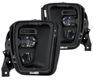 Lumen Projector LED Fog Lights for Dodge Ram 1500 2013-18 - New