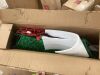 Pre-Lit Outdoor Christmas Wreath, LED Metal Holiday Decor w/ Bow - 48in 