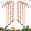 Set of (10)&nbsp;28" Christmas Candy Cane Pathway Lights