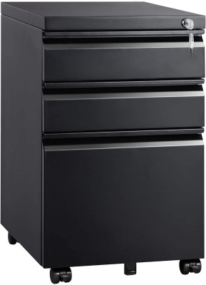 Vingli 3 Drawer Mobile File Cabinet - Appears New 