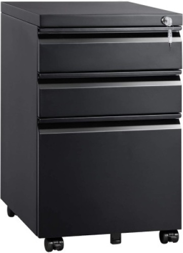 Vingli 3 Drawer Mobile File Cabinet - Appears New&nbsp;