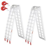 TUFFIOM Pair of 7ft Aluminum Truck Ramps, 1500 lbs Capacity&nbsp;