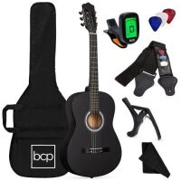 Beginner Acoustic Guitar Set w/ Case, Strap, Digital Tuner, Strings - 38in&nbsp;
