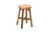 Beefurni Round Top Acacia Wood Stool Natural Color - Appears New&nbsp;