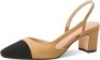 MIRAAZZURRA Women Chunky Heel&nbsp;Sling Back Pumps, Size 7.5