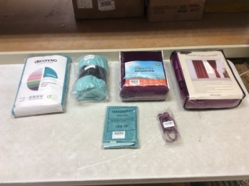 Lot of Curtains, Throw Blanket and Pillowcase - Appear New&nbsp;